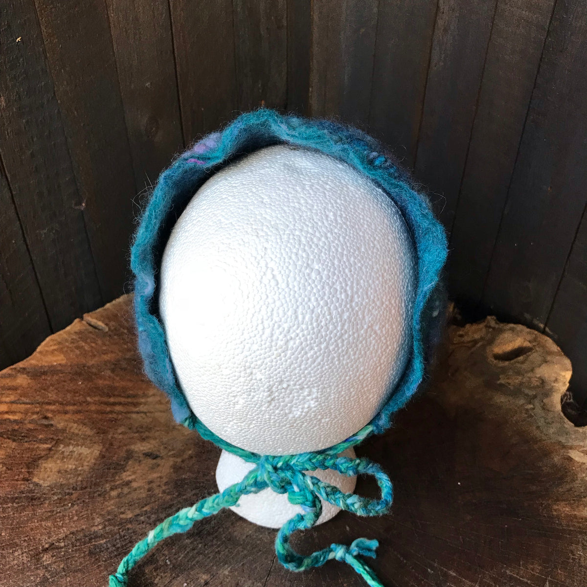 Blue textured felted headband One size - Mynoush