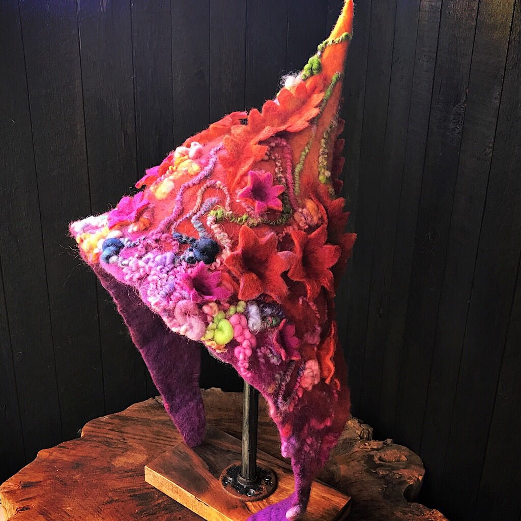 Fairy felted hood