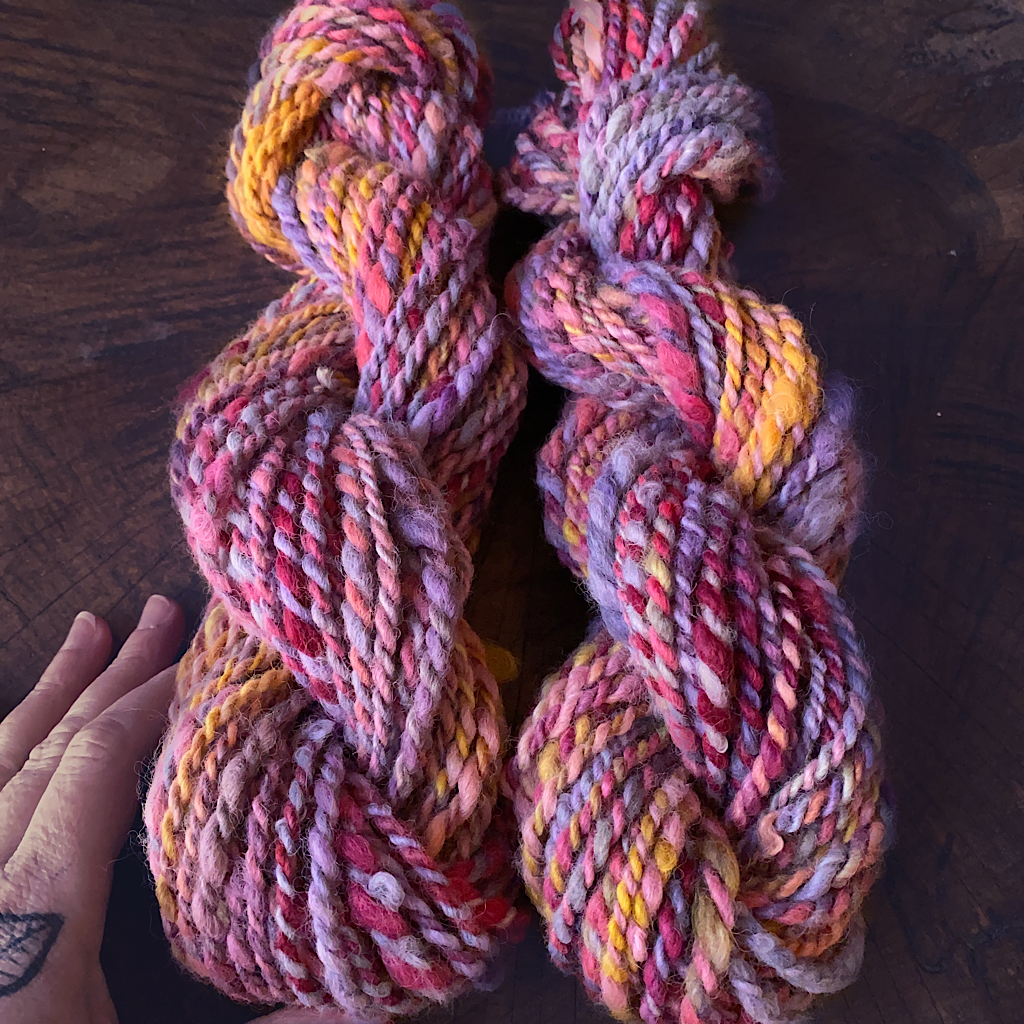 Hand spun alpaca yarn 5