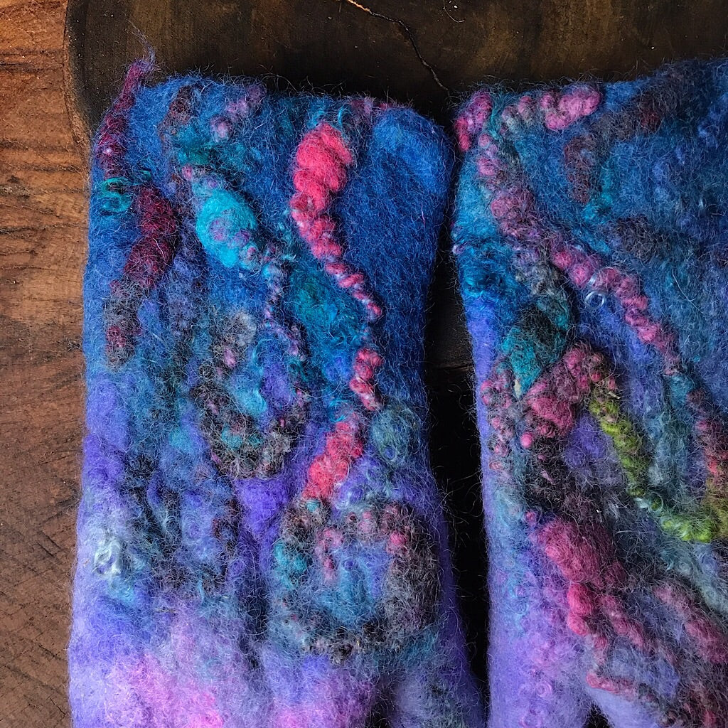 Felted mittens reserved for Geraldine