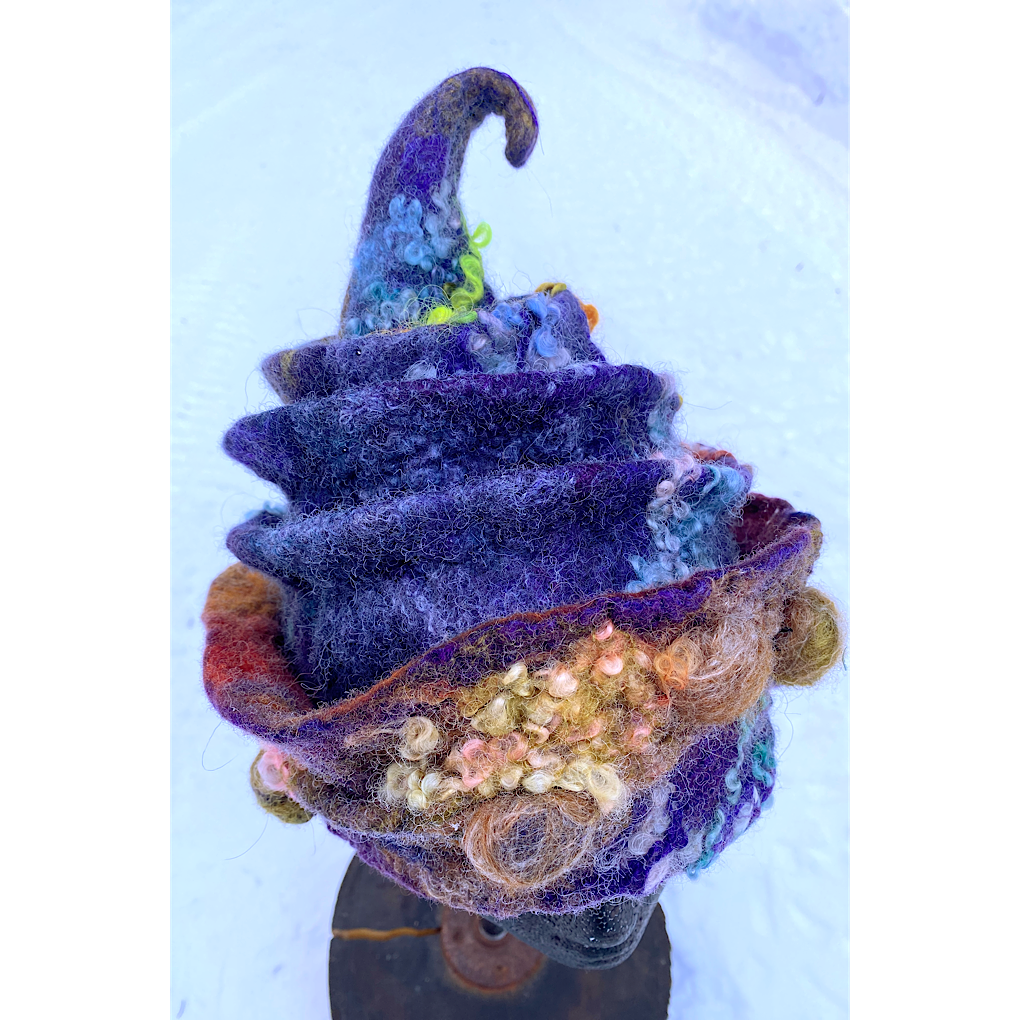 Nuit d’hiver - Felted hat 21“ small