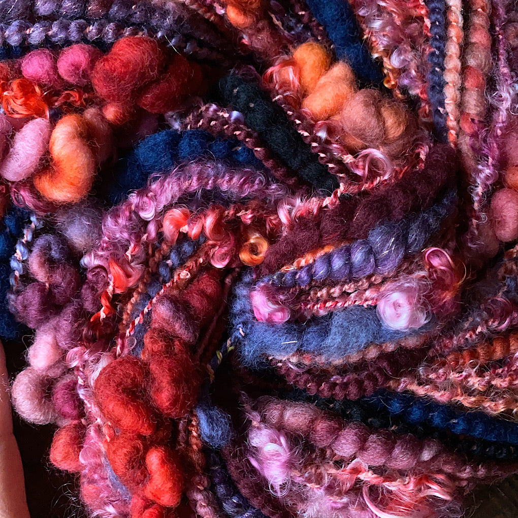 My heart Art yarn with mohair