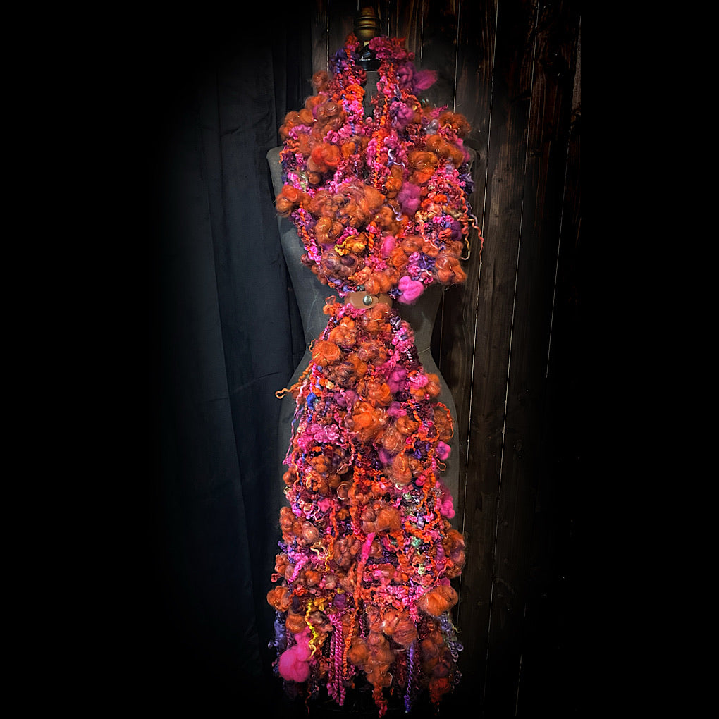 The Fiery Rose Scarf