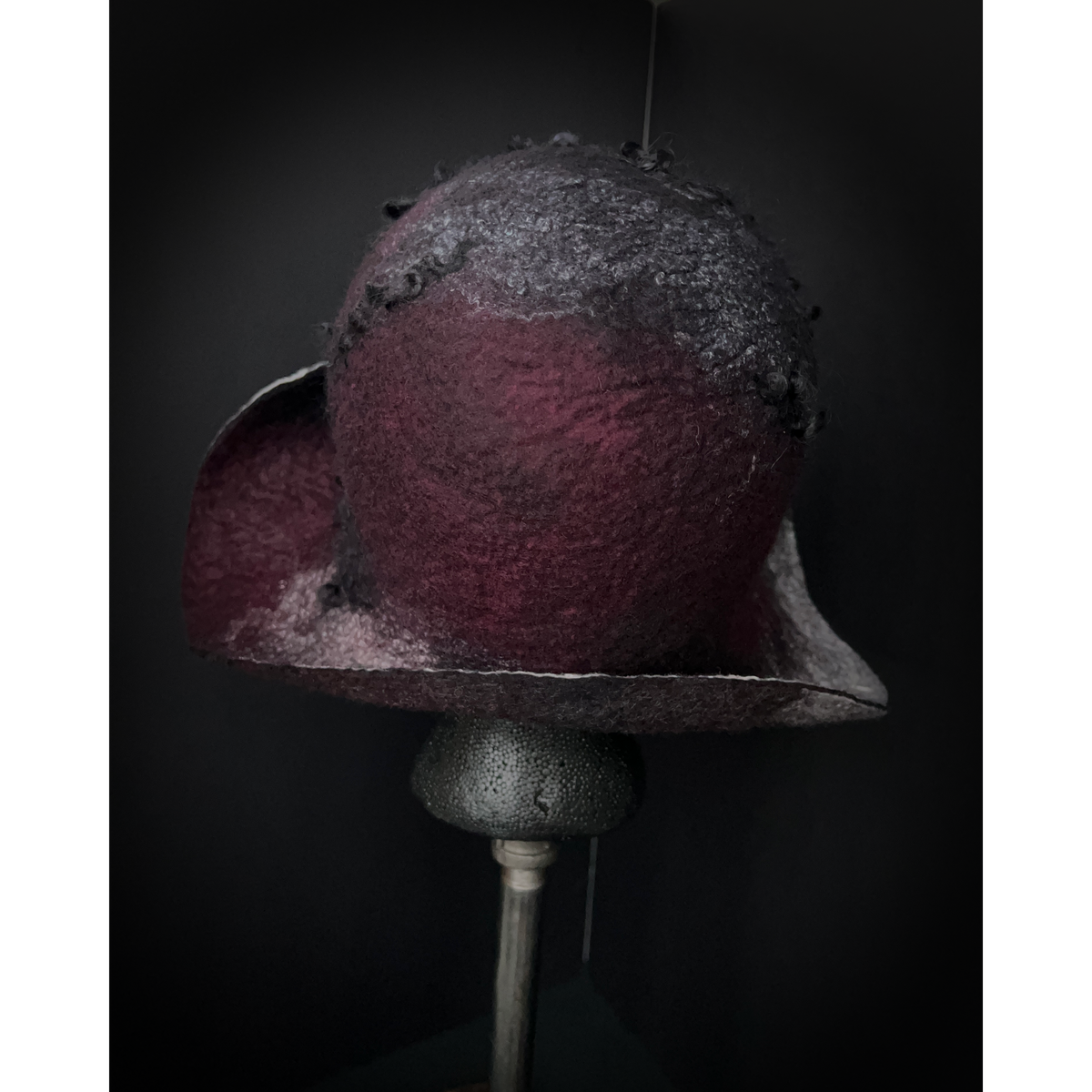 Felted flapper’s hat size 23.5”