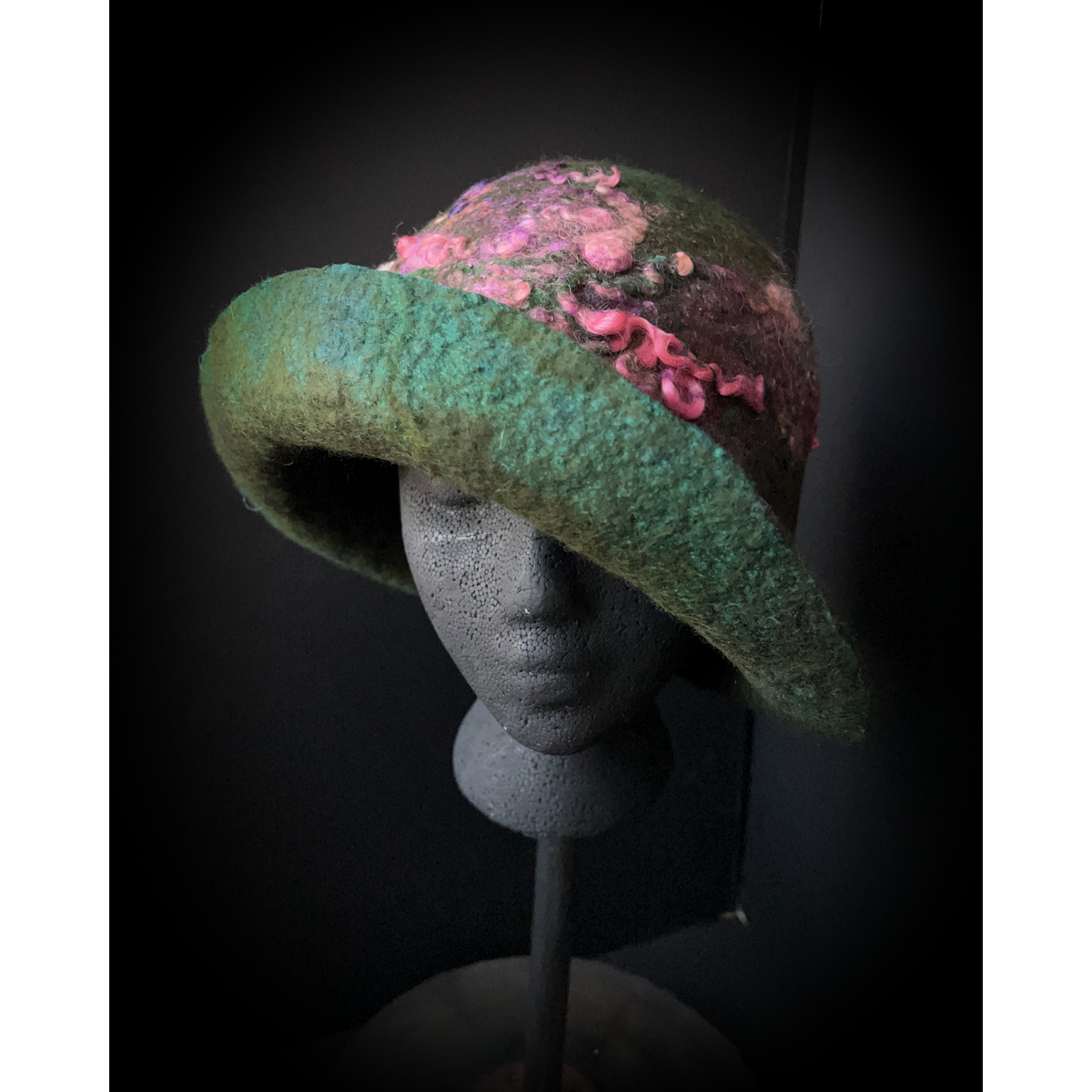Felted cloche hat- 24”
