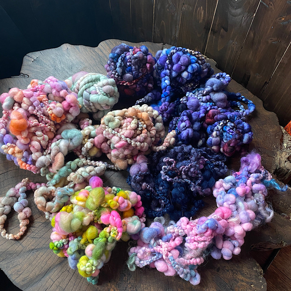 2020 art yarn leftovers mixed lot 350g