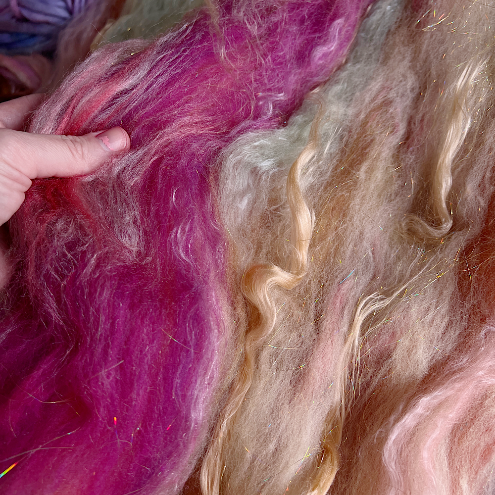 Batt for spinning yarn