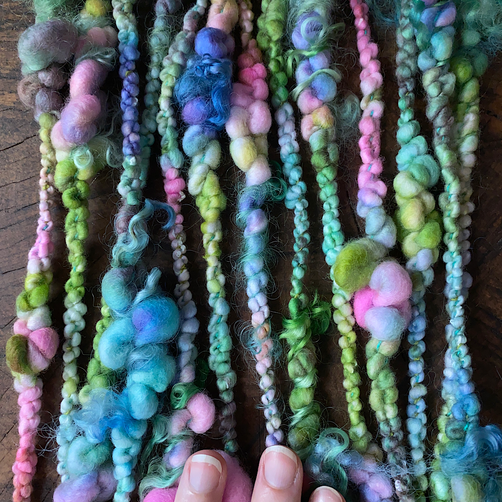 Frais du jardin  Art yarn