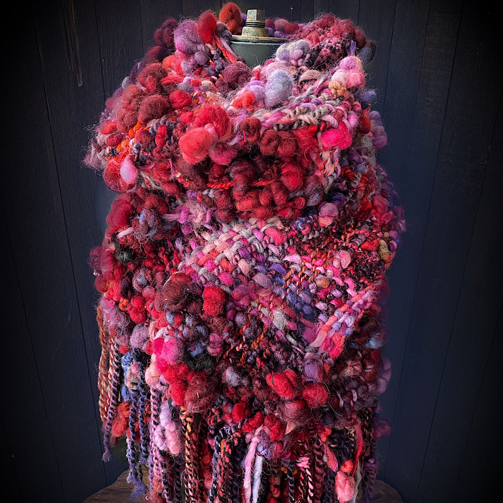 Christmas woven scarf