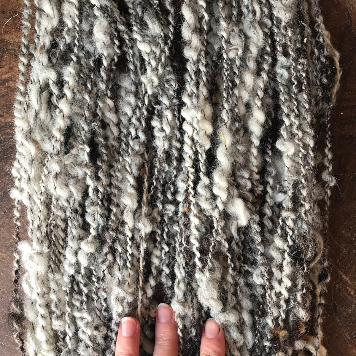 Grey spiral yarn 85g - Mynoush