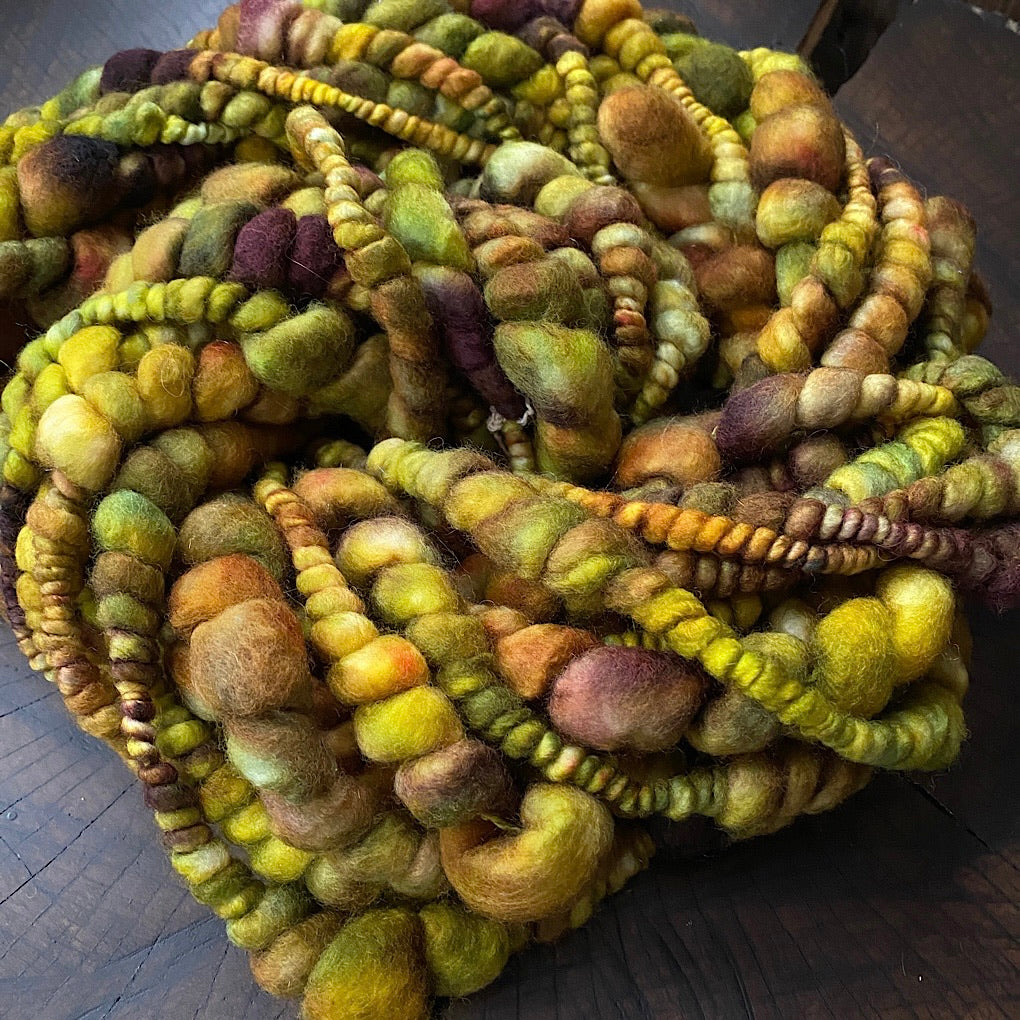 Antique Gold jumbo beehive art yarn