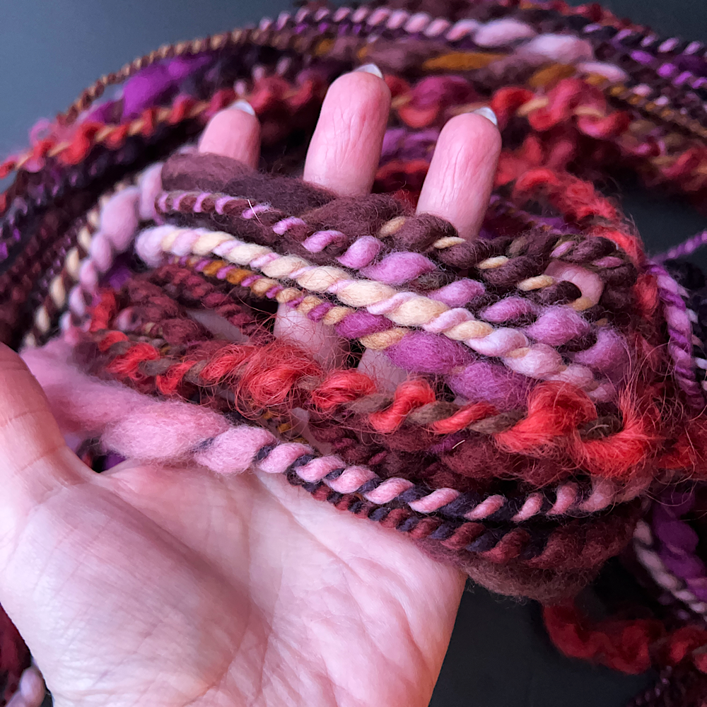 Large Art yarns kit for weaving