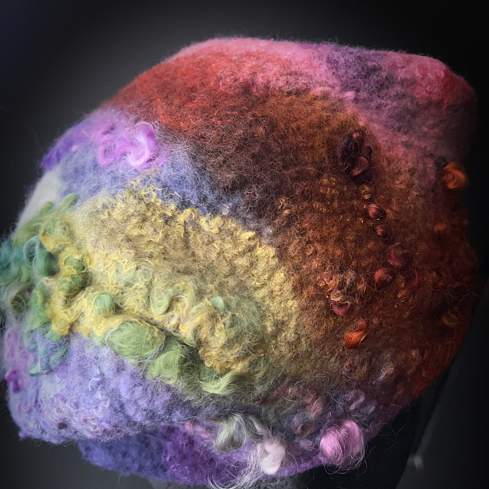 Felted beret size 22” small