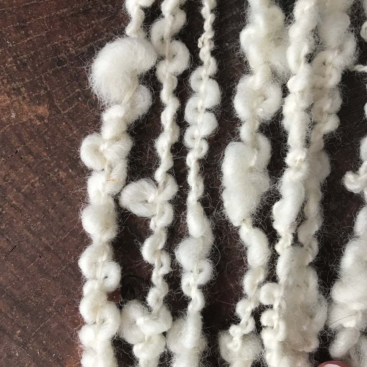 Natural white boucle yarn 60g - Mynoush