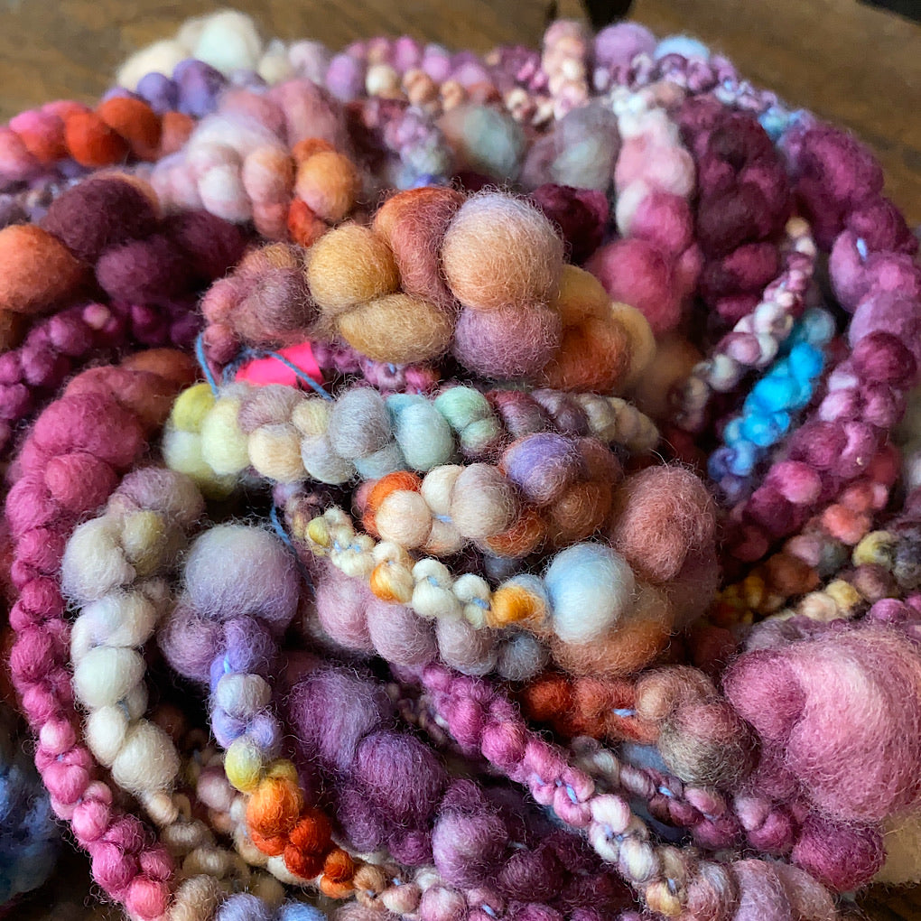 Velours bleu Art yarn