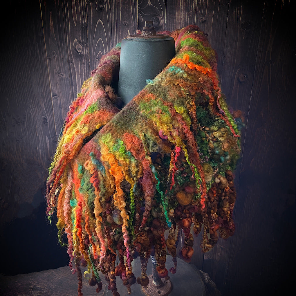 Woodland felted collar