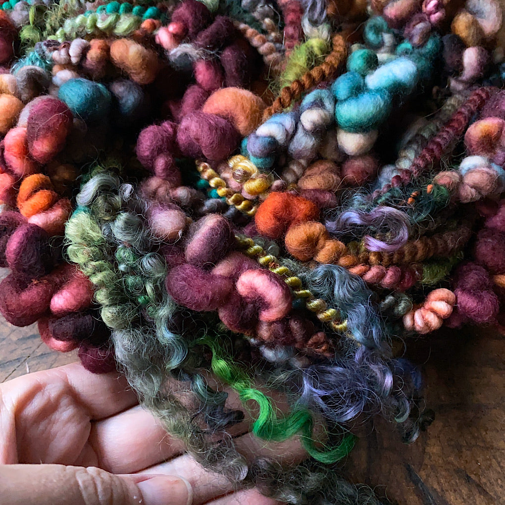 Legend of fall Luxurious one-of-a-kind art yarn
