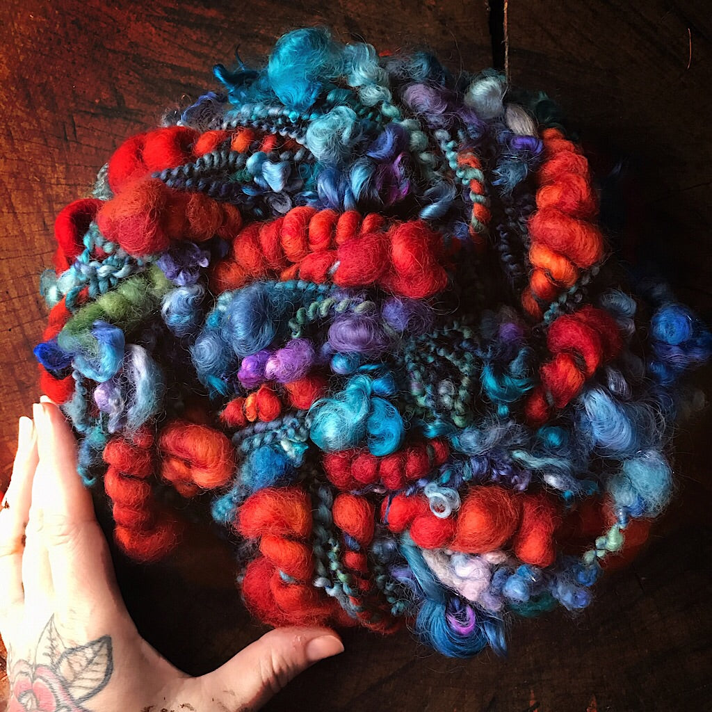 Bleuets Canneberges Art yarn