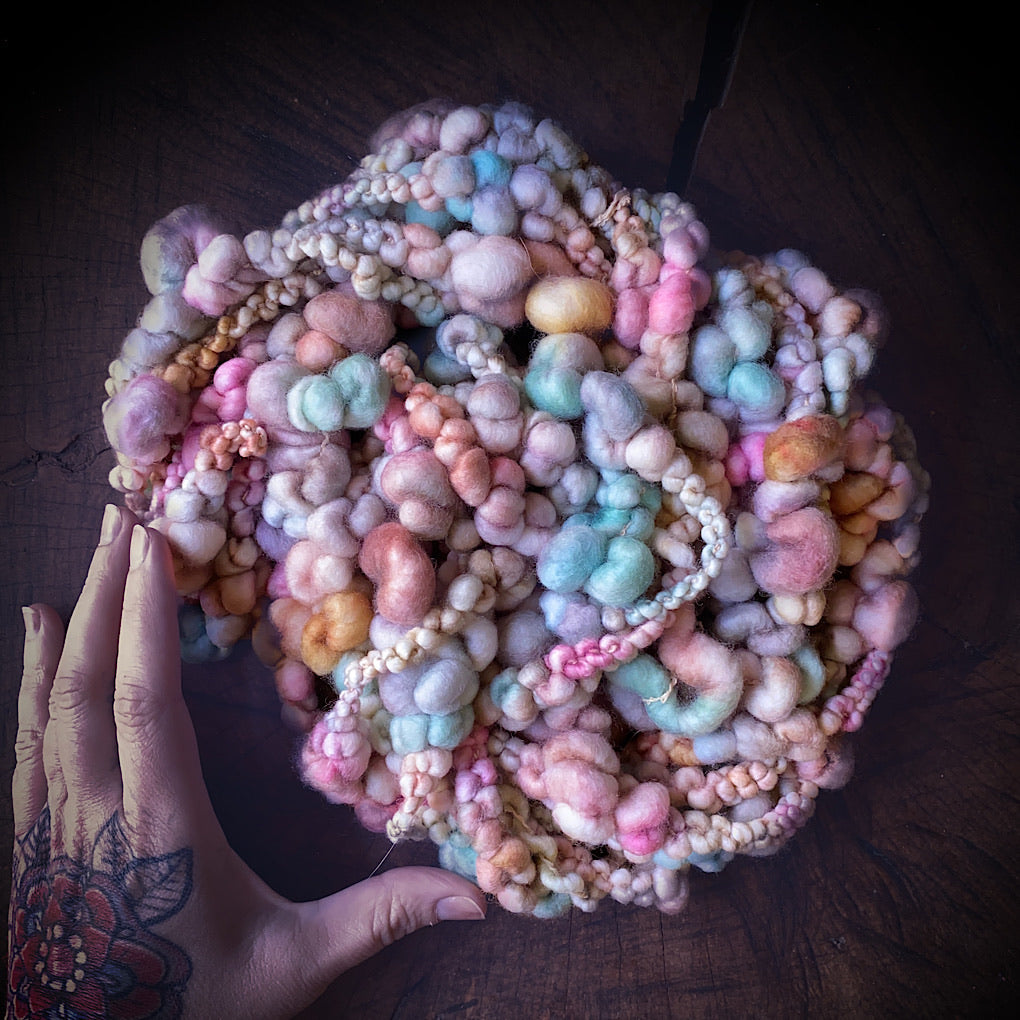 Vintage pastel Jumbo boucle Art yarn