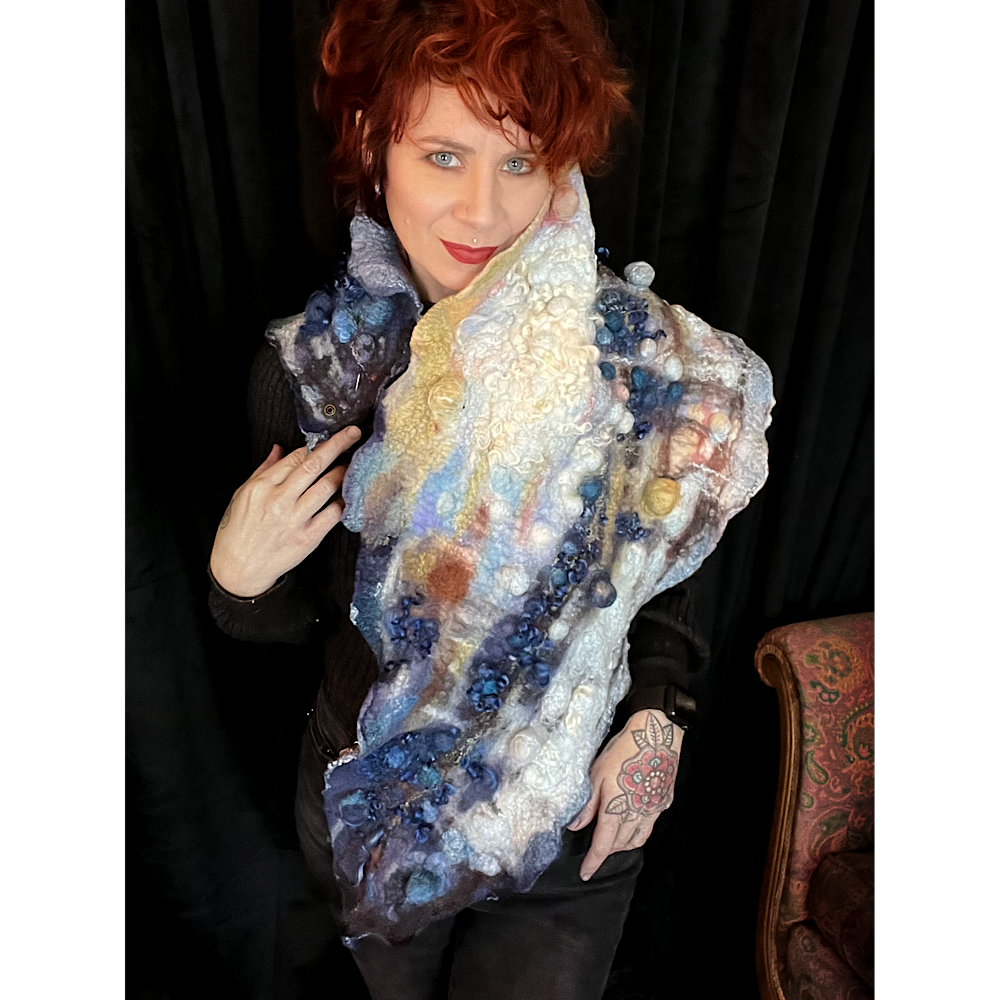 2022 Landscape serie  - felted scarf