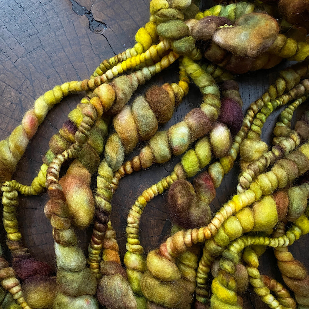 Antique Gold jumbo beehive art yarn