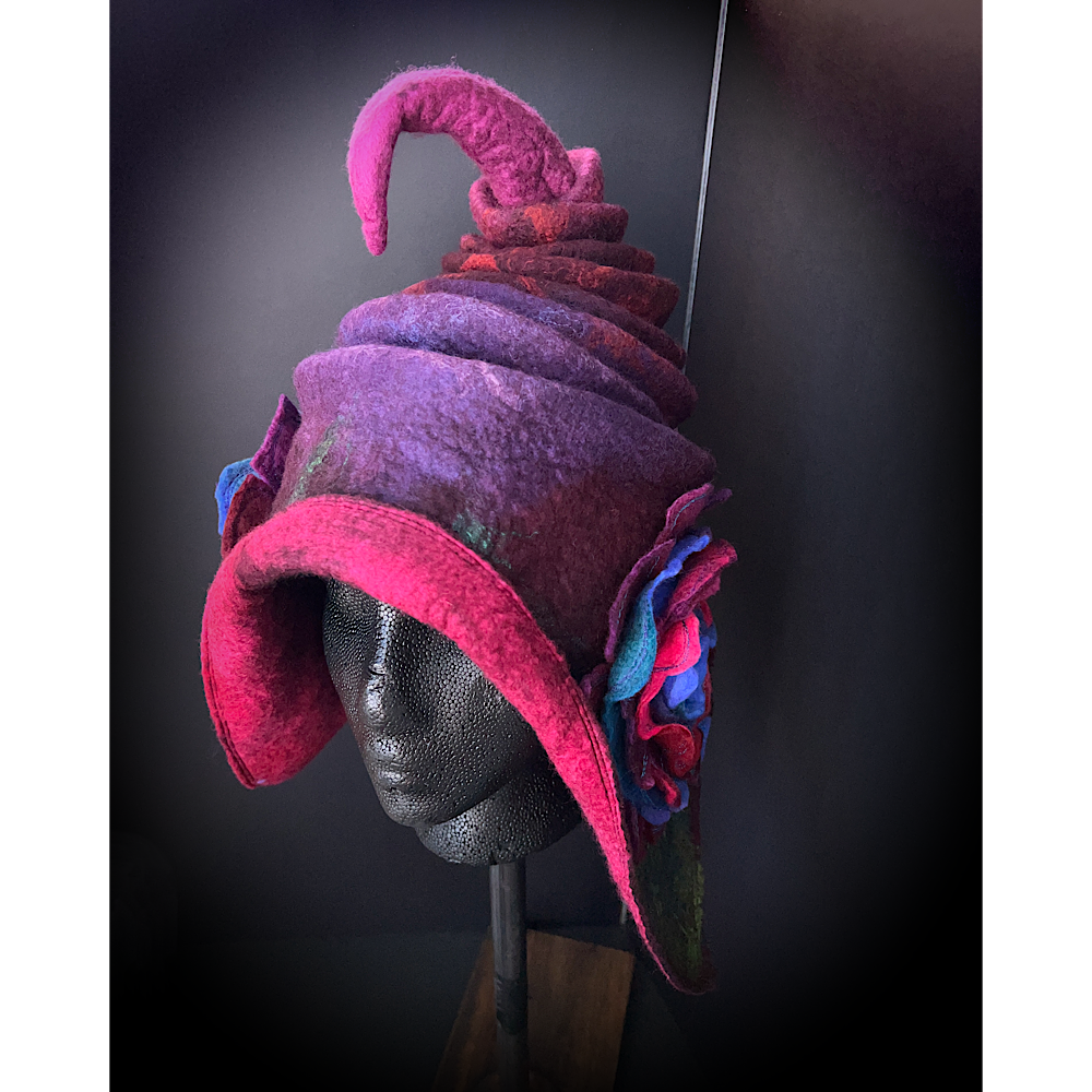 Fairy felted hood