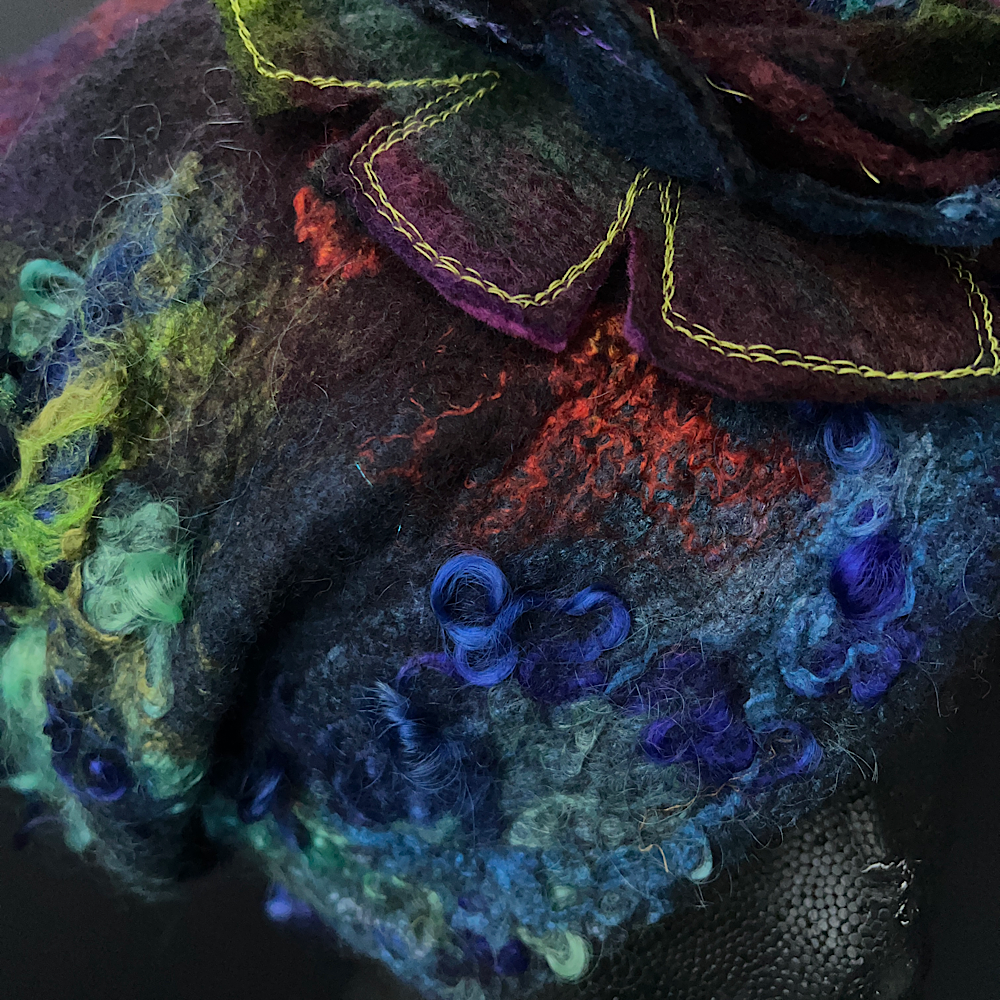 Slouchy Felted hat size 23.5” medium