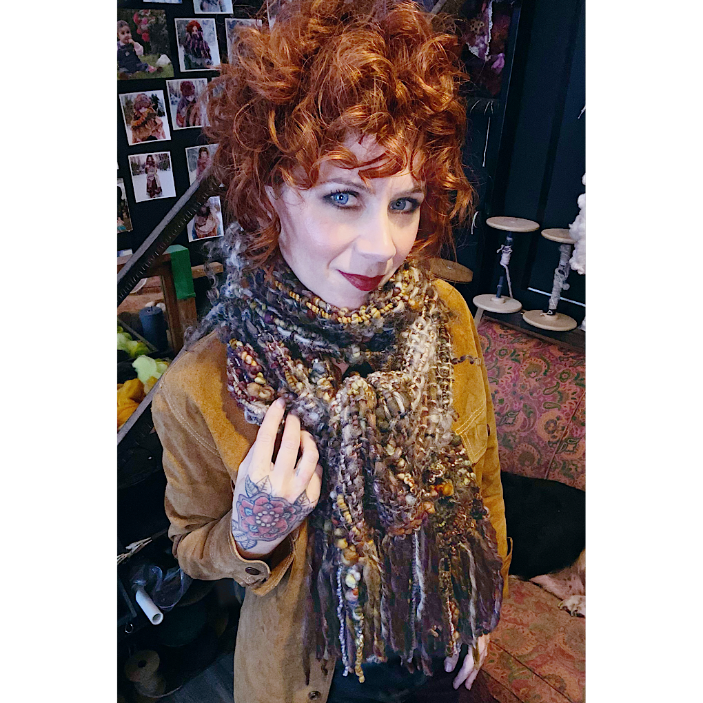 Scarf - Birch wood - merino silk tencel