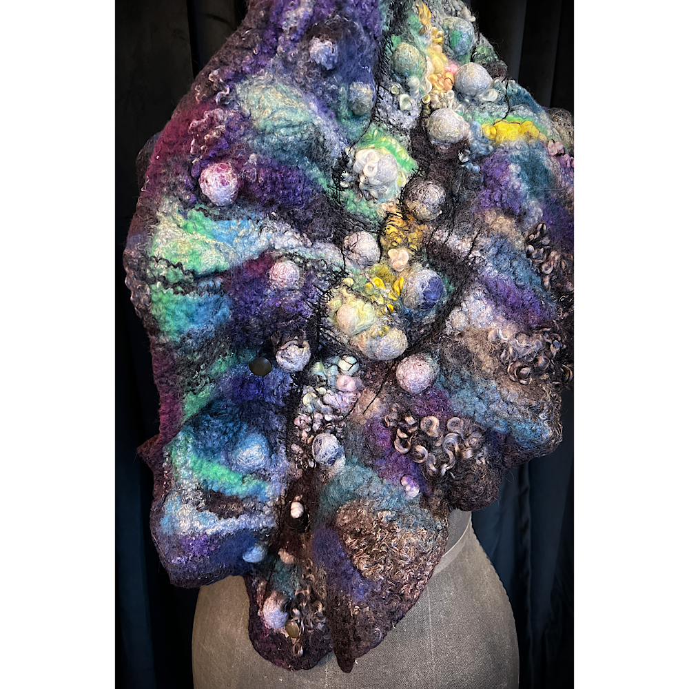 2022 Landscape serie  - Boreale - felted scarf