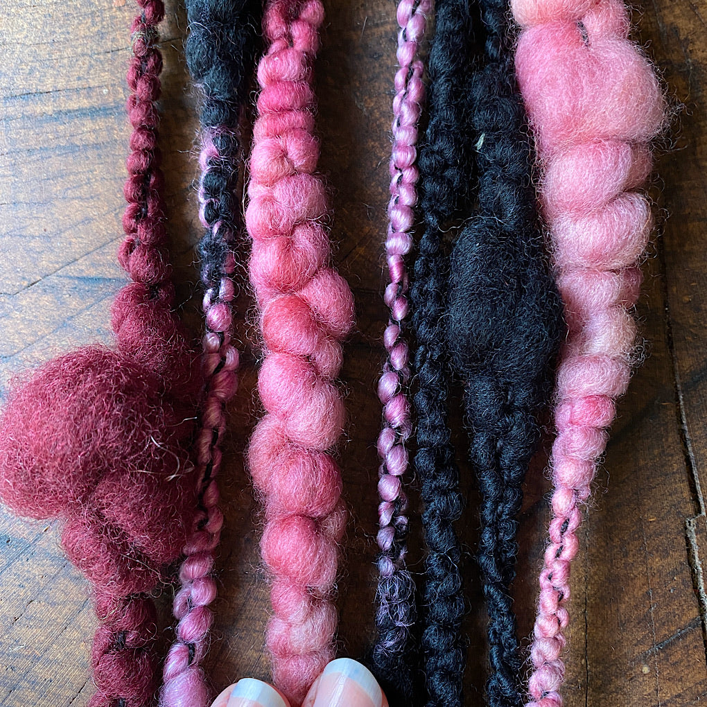 Mini skein Jumbo boucle Art yarn