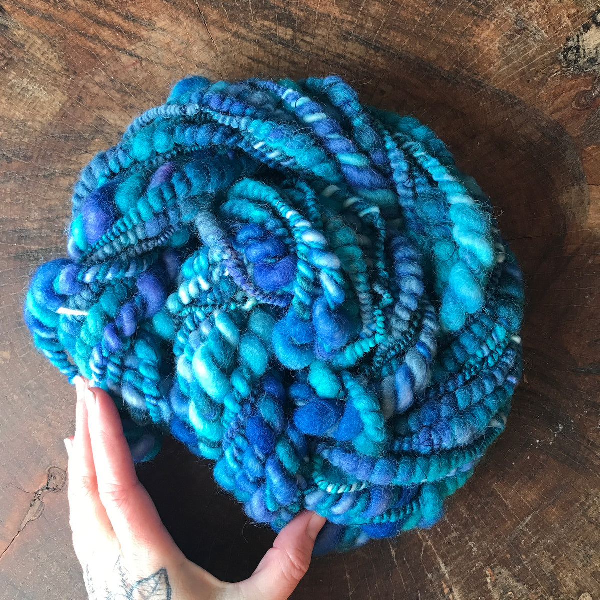 Blue  art yarn 70g - Mynoush