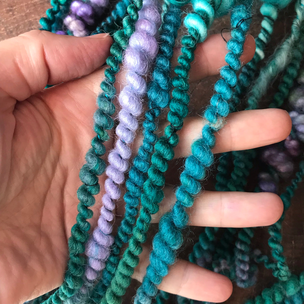 Turquoise blue art yarn 78g - Mynoush