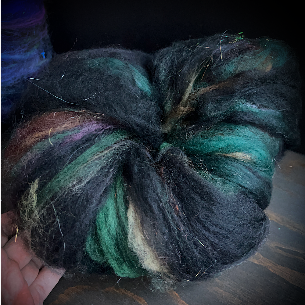 Set of 2 batts for spinning or felting