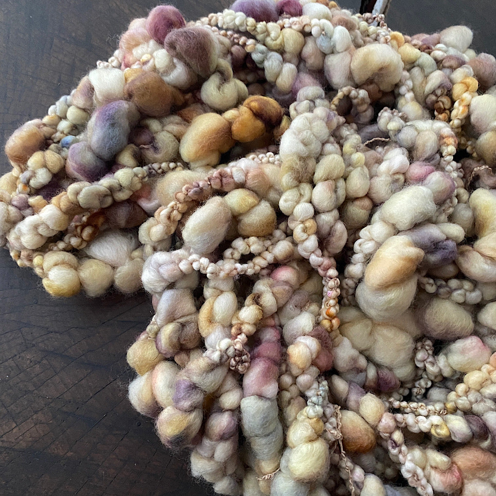 Salty caramel Jumbo boucle Art yarn