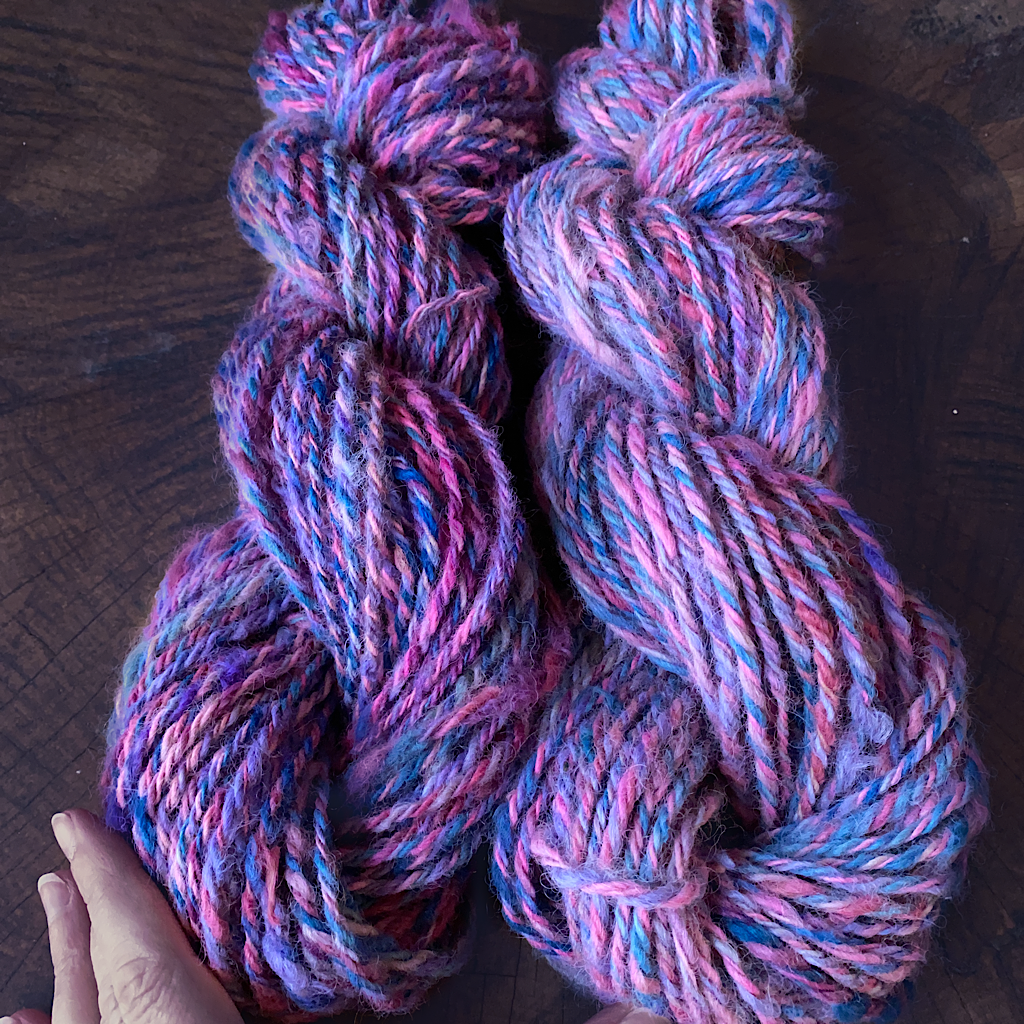 Hand spun alpaca yarn 10