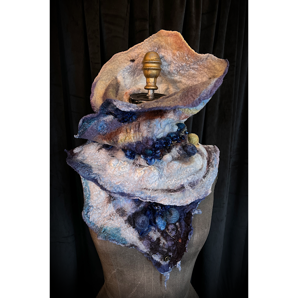 2022 Landscape serie  - felted scarf