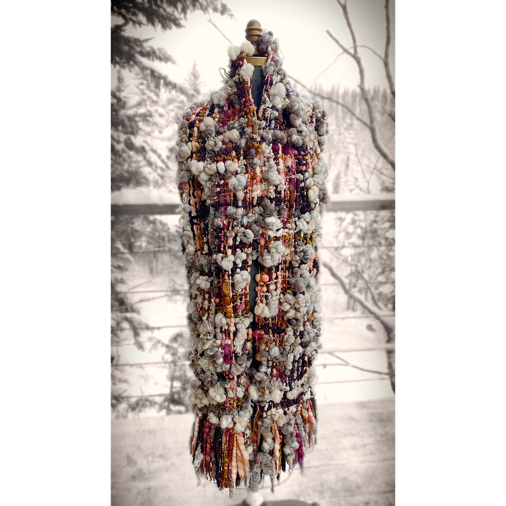 Trees are blushing- Woven scarf