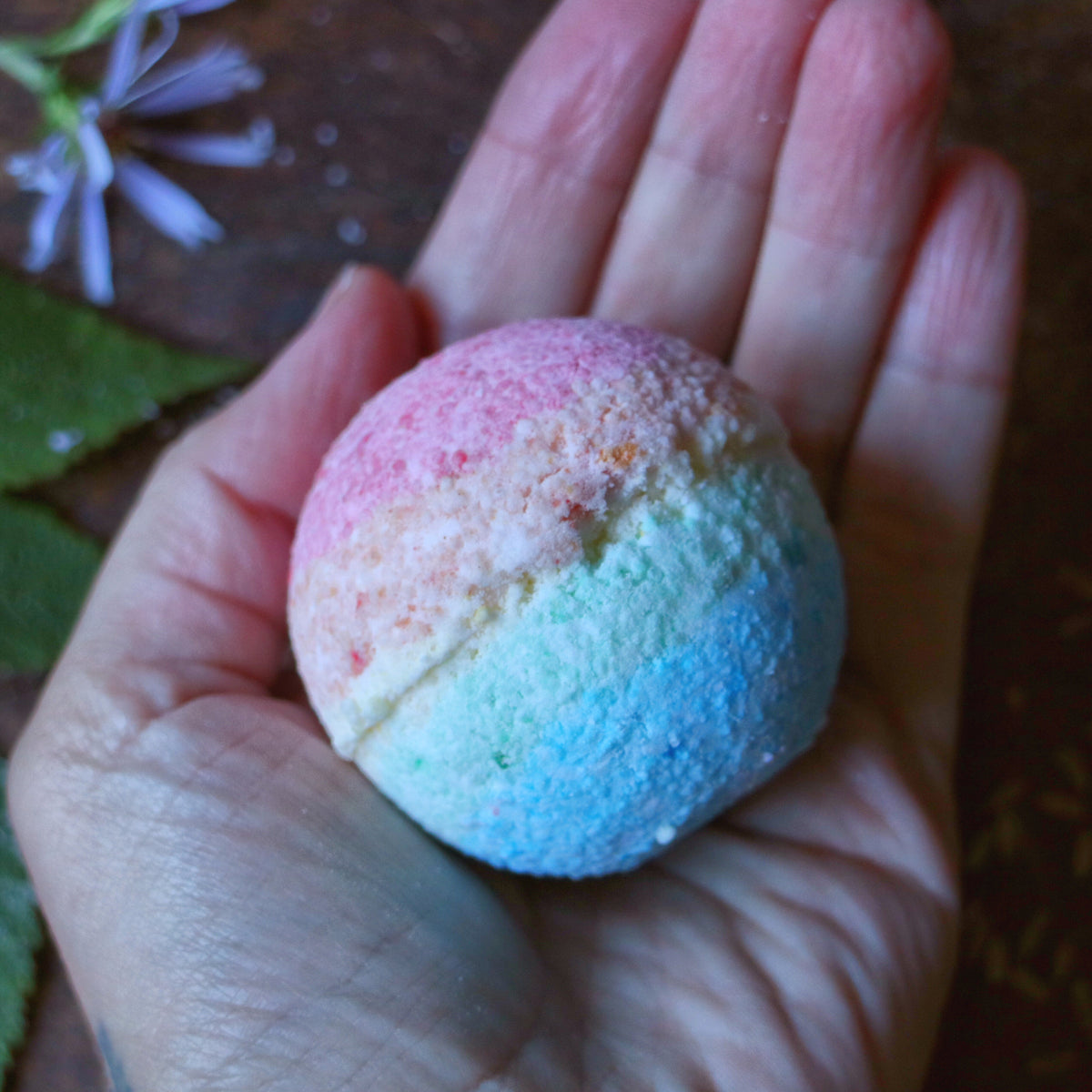 Rainbow bath bomb | 1 bath bomb - Mynoush