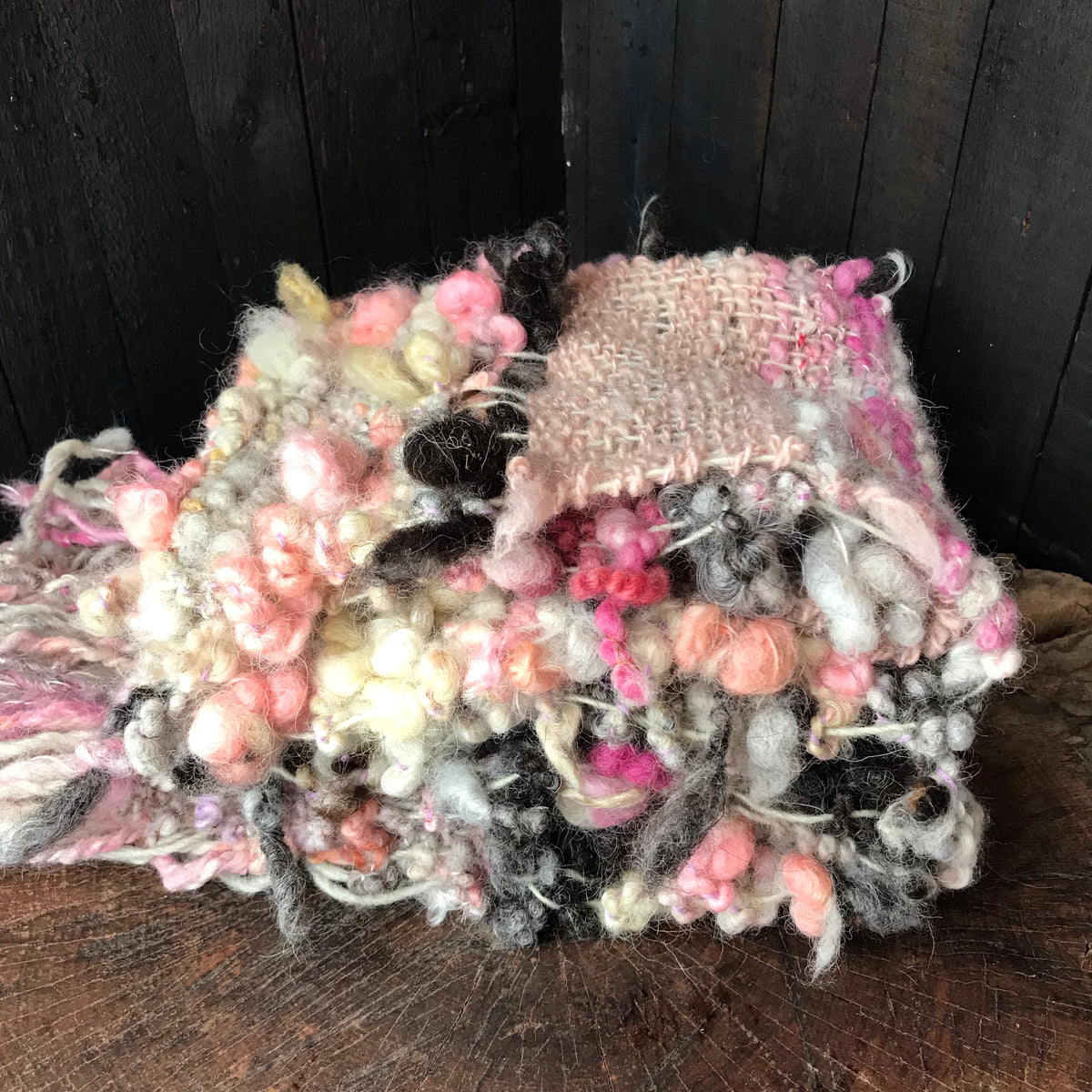 Pink scarf 100% Wool - Foulard 100% laine rose - Mynoush