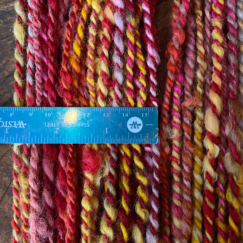 Hand spun alpaca yarn 9