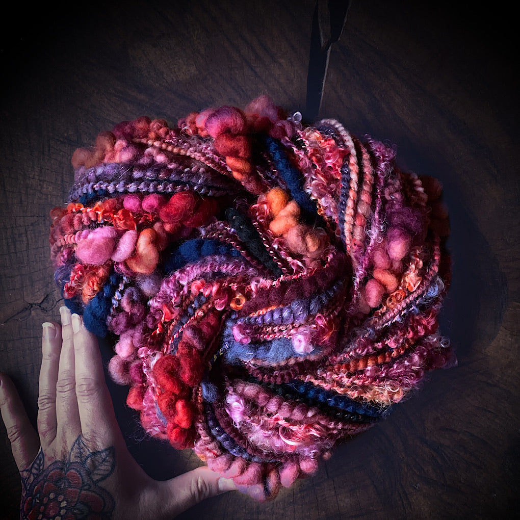 My heart Art yarn with mohair