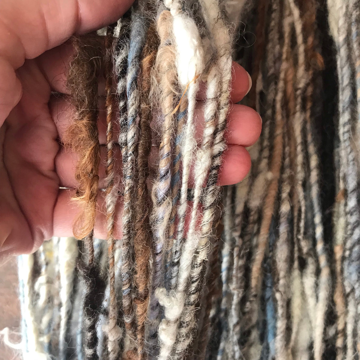 Blue grey art yarn 100g 63y - Mynoush