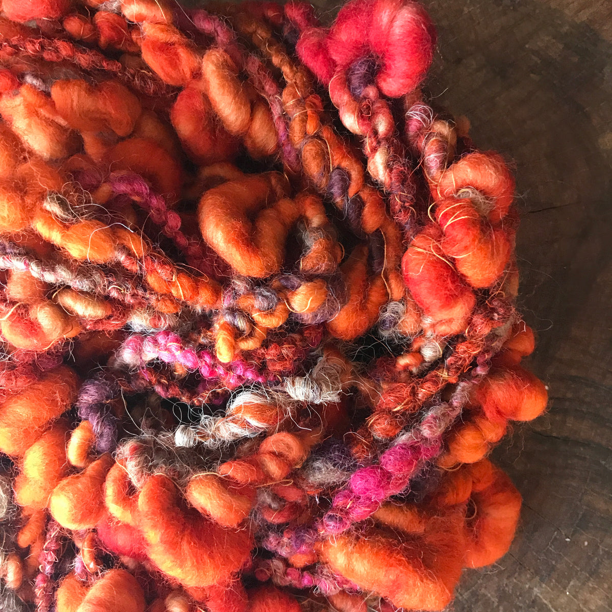 Orange art yarn 100g 11y - Mynoush