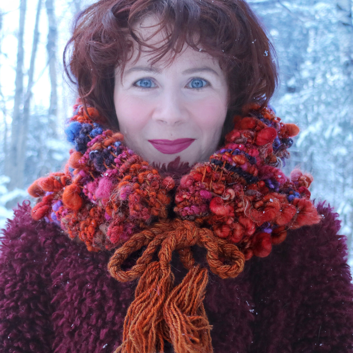 Orange cowl Col orange - Mynoush