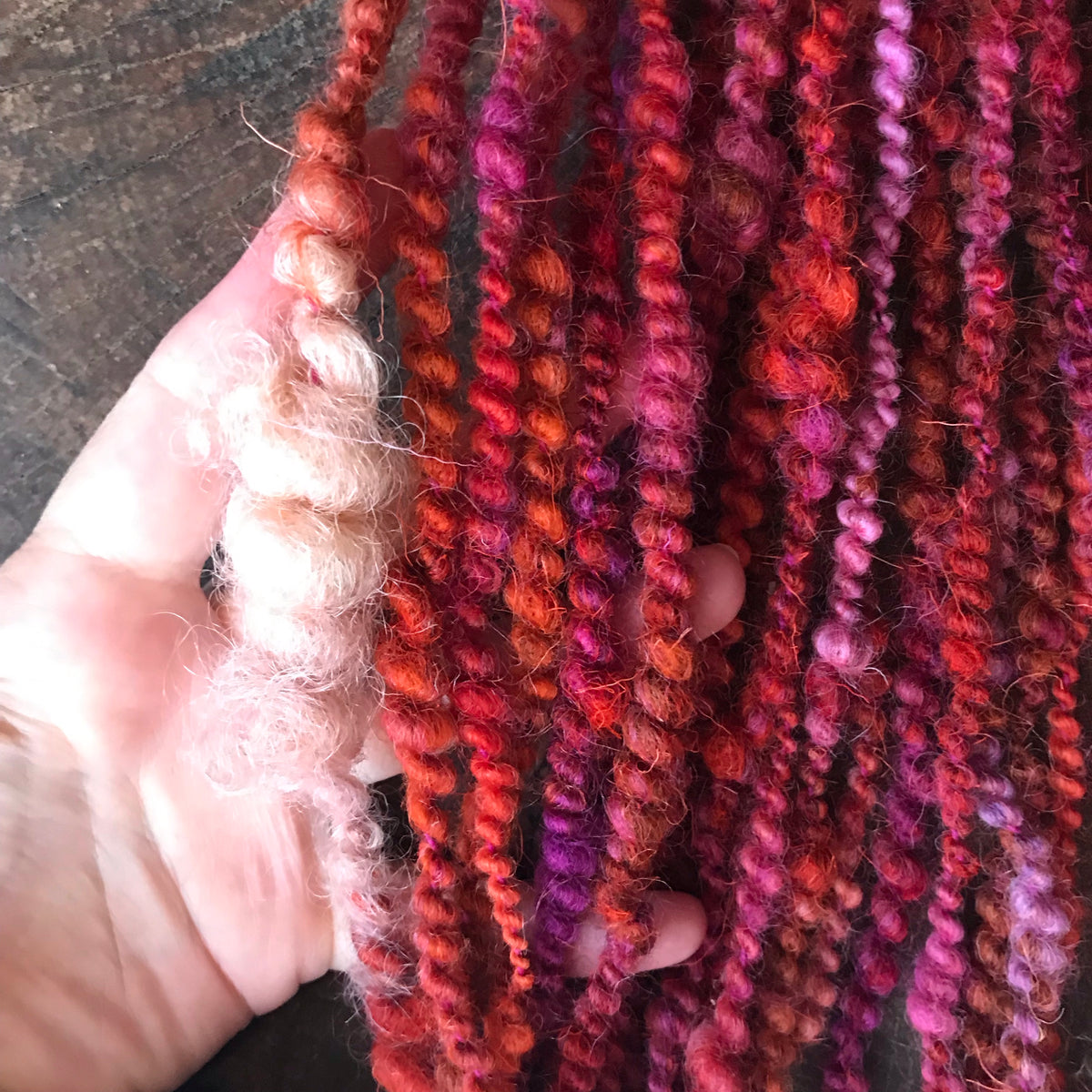 Orange art yarn 100g 29y - Mynoush