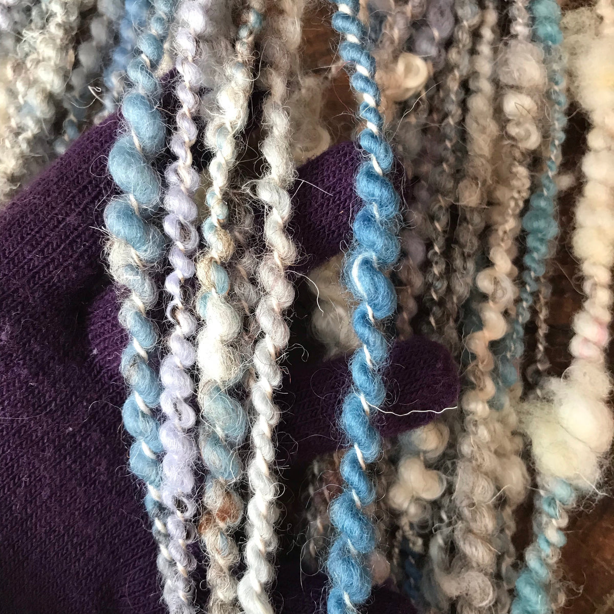 Blue grey art yarn 100g 44y - Mynoush