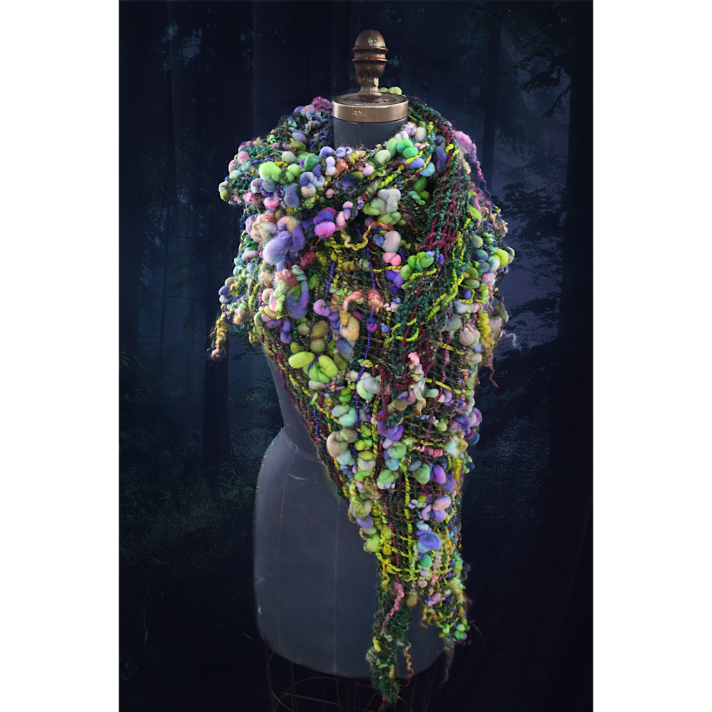 AURA merino silk Shawl