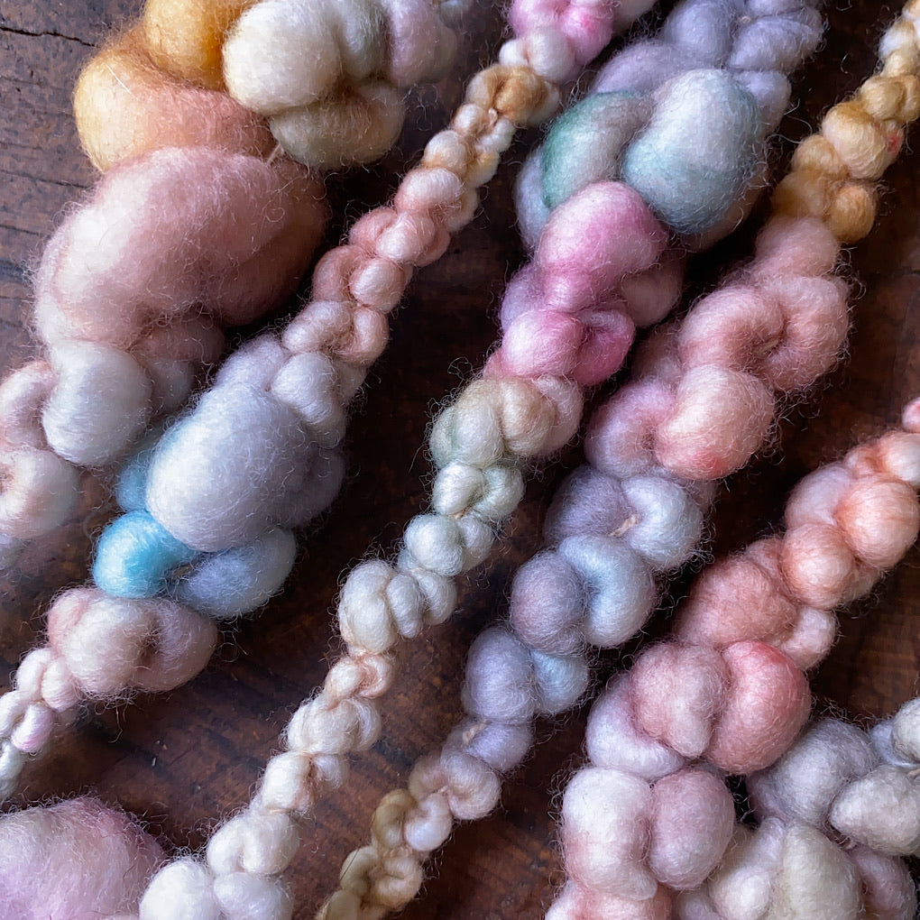 Vintage pastel Jumbo boucle Art yarn