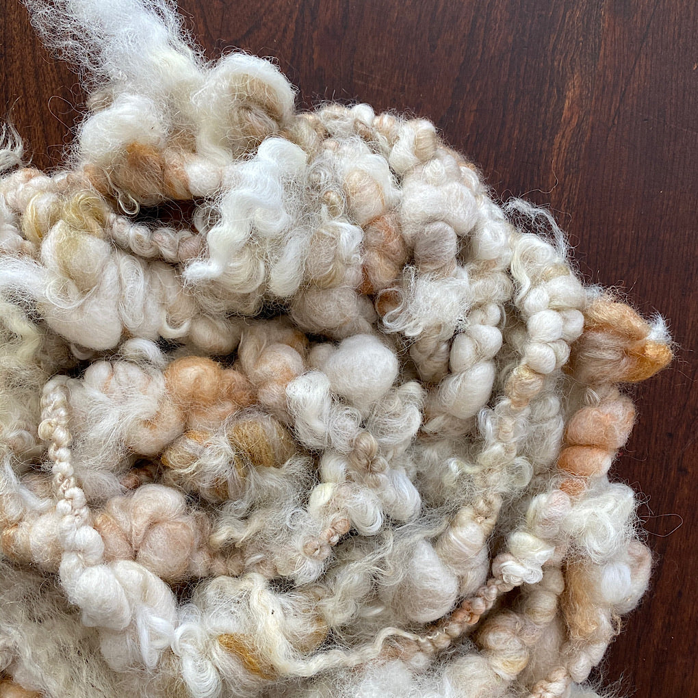 Maple butter Jumbo boucle Art yarn