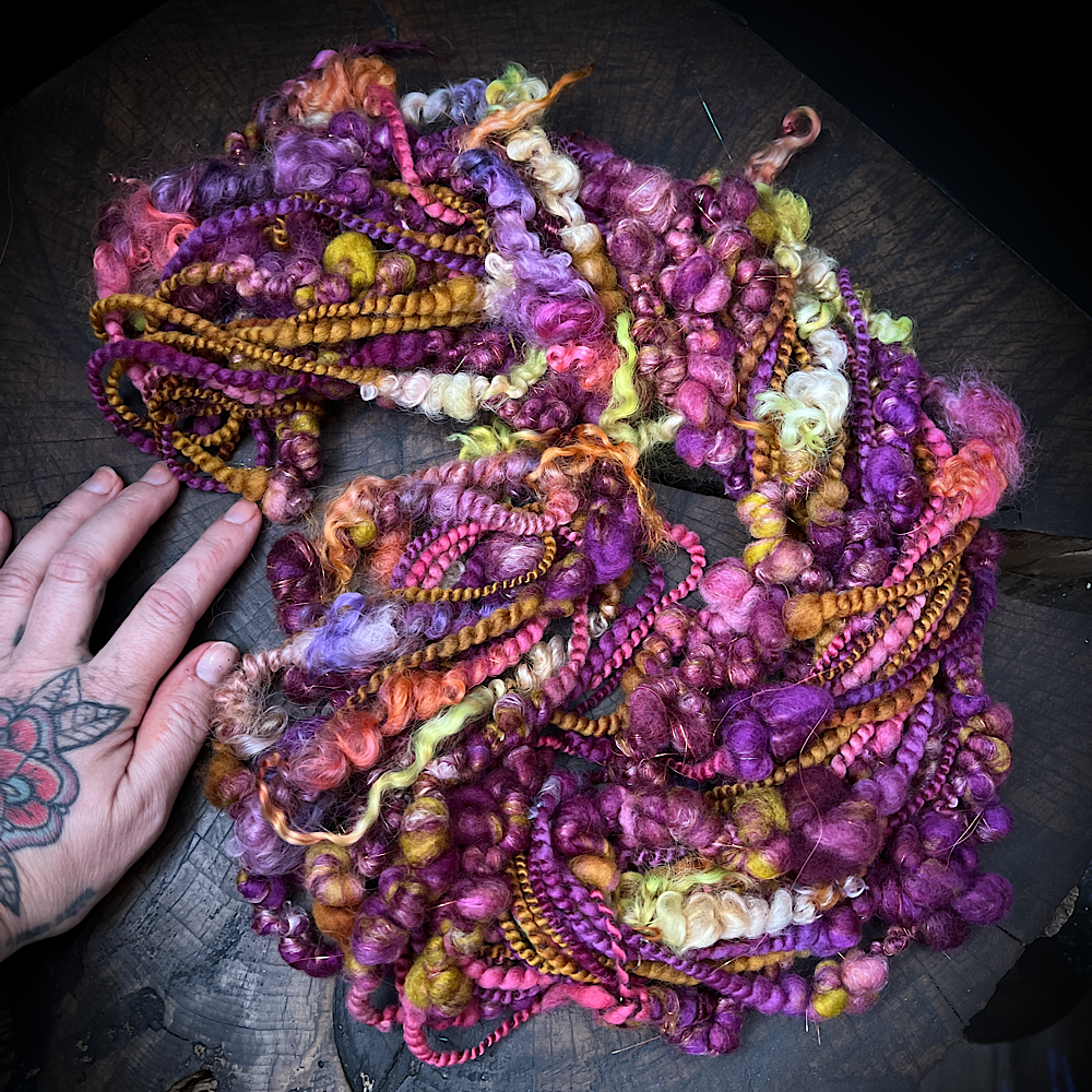 Figs and honey art yarn